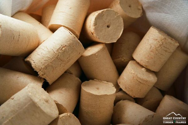 Briquettes de copeaux de bois