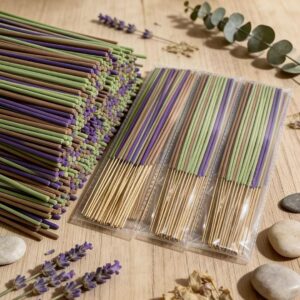 Encens naturels premium (bois sacré, cannelle, ambre)