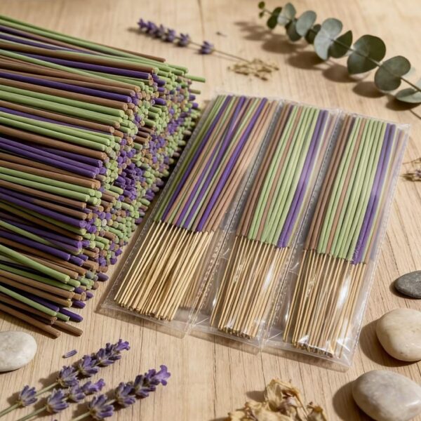 Encens naturels premium (bois sacré, cannelle, ambre)